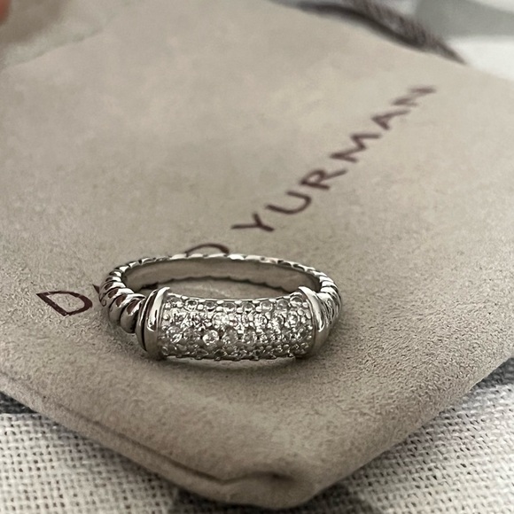 David Yurman Twisted Silver Band sz8 - Picture 3 of 5